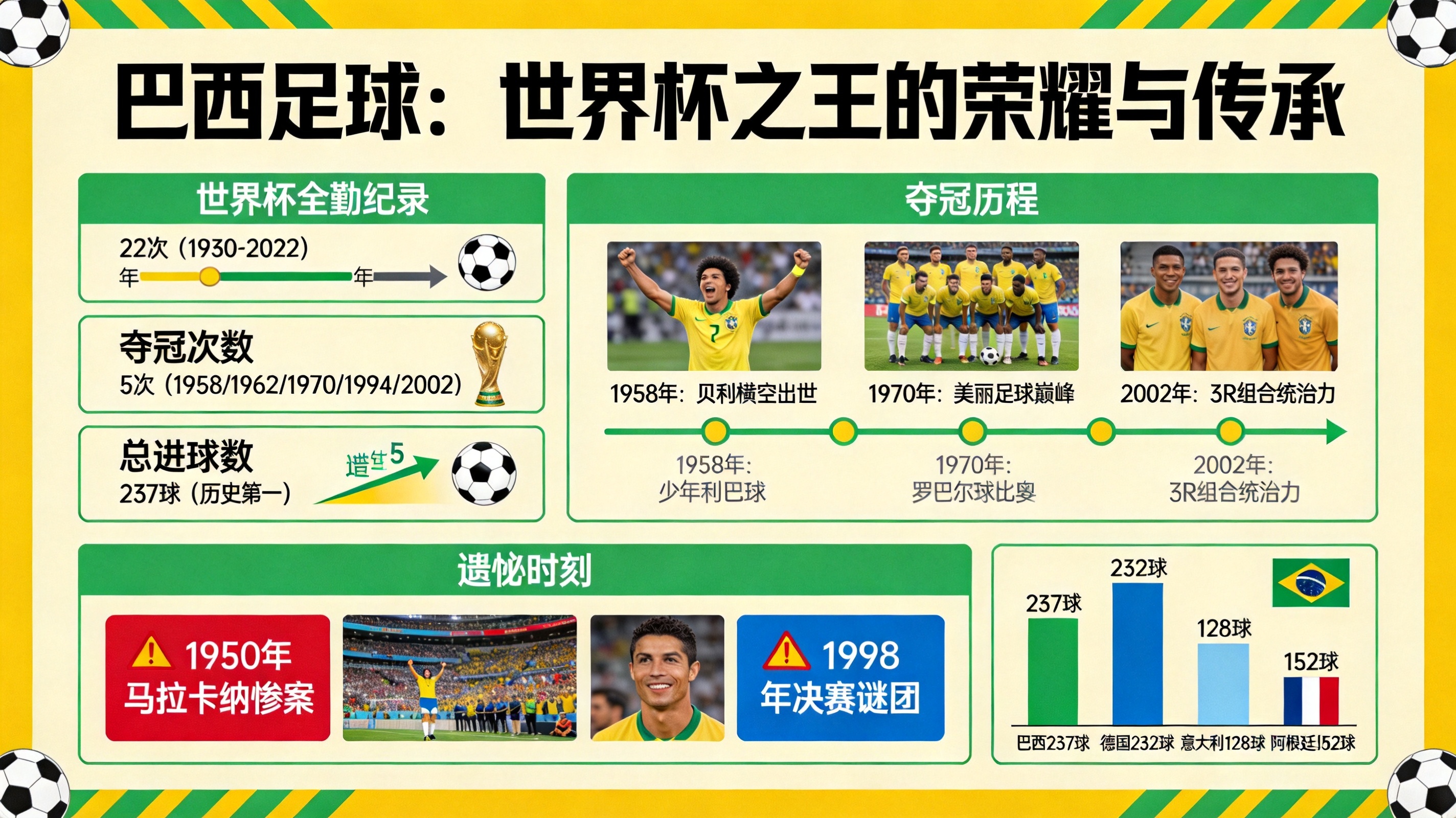 巴西隊(duì)在世界杯歷史上取得過(guò)哪些成績(jī)