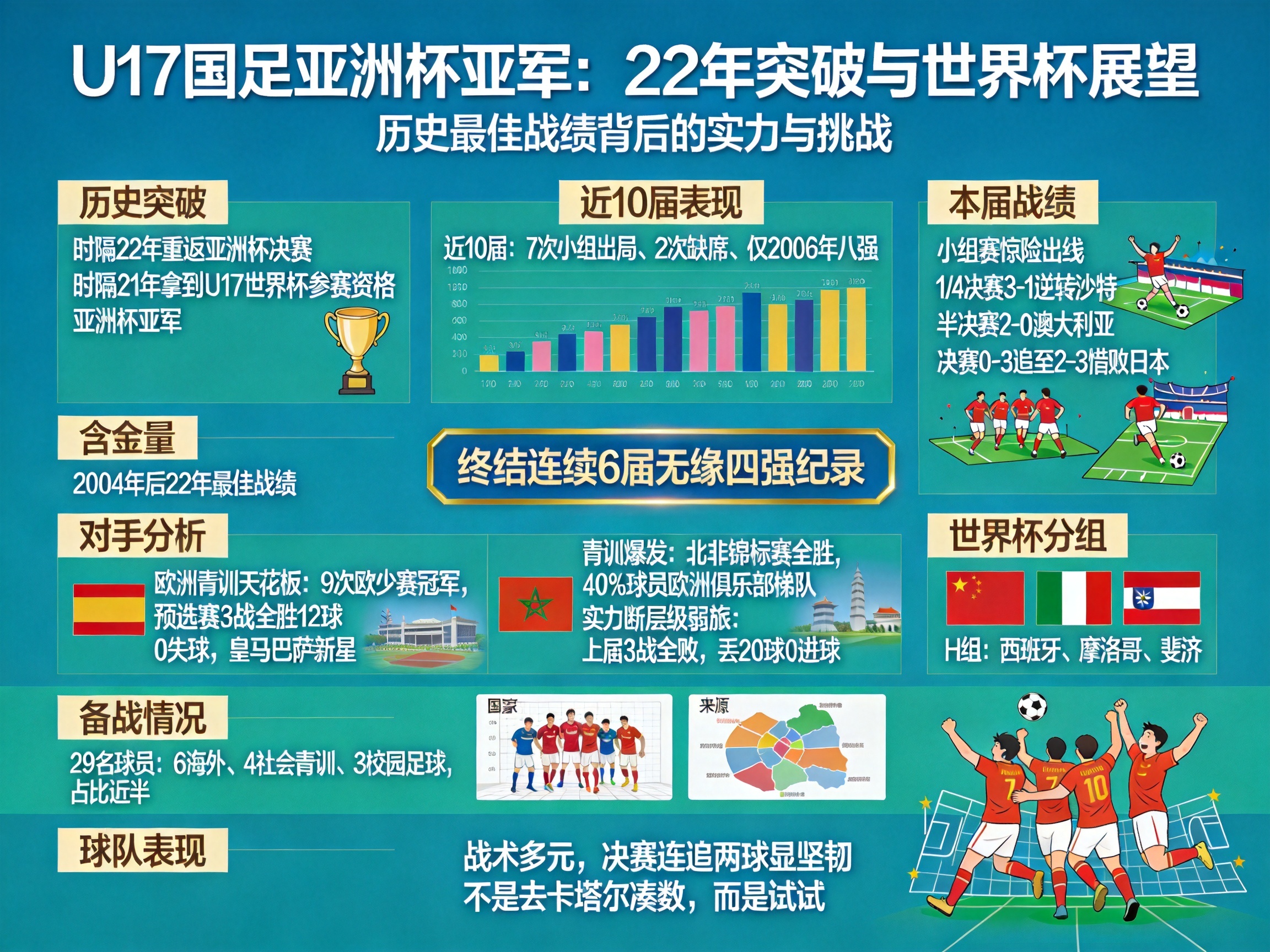 U17國足時(shí)隔22年獲亞洲杯亞軍，有哪些突破和后續(xù)賽事