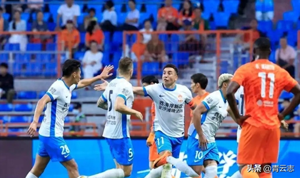 浙江0-5慘敗，申花1-2慘遭6輪不勝，泰山2-2三鎮